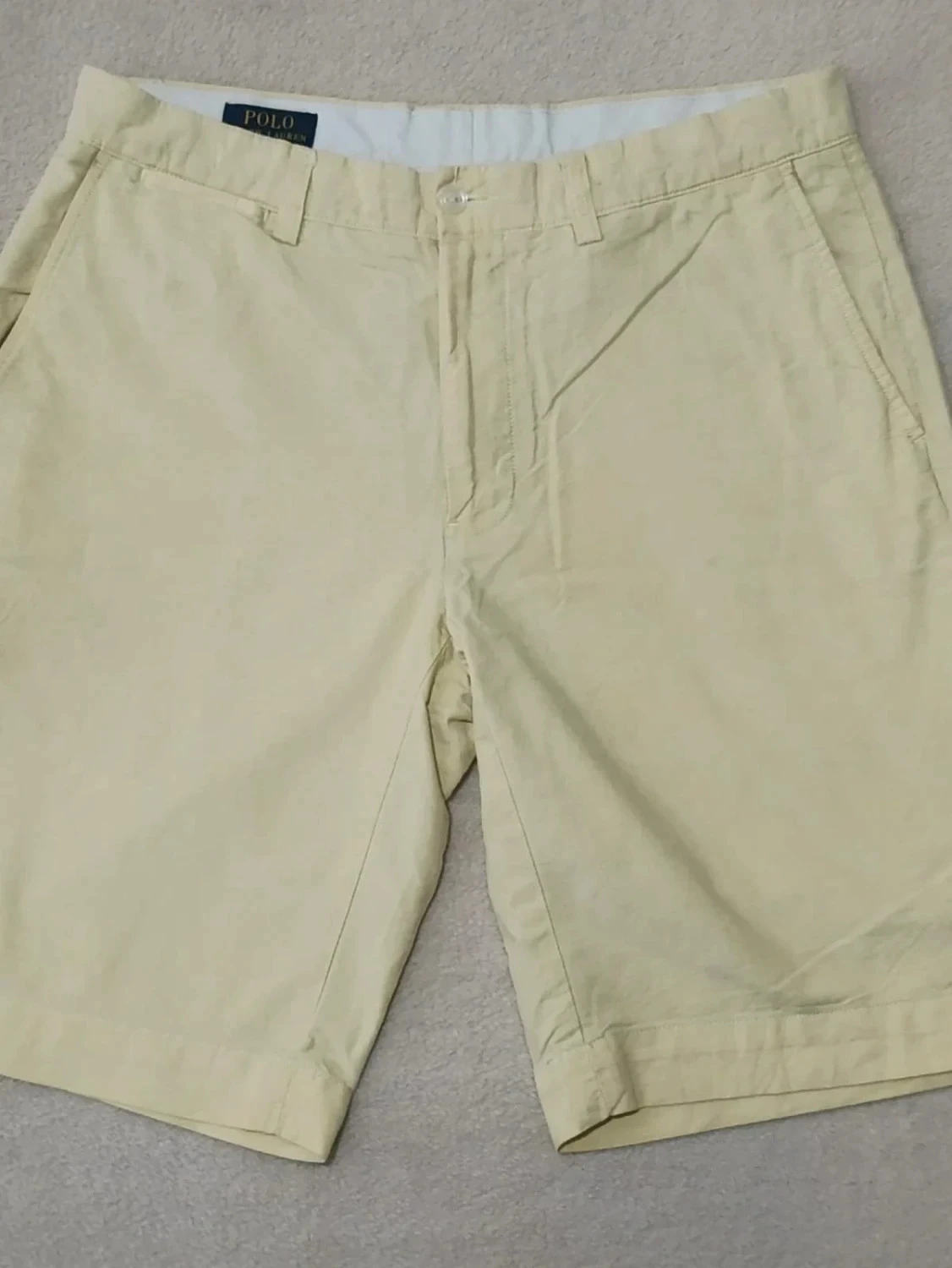 Short Chino Polo Ralph Lauren amarillo pastel Talla 33 – photo 3